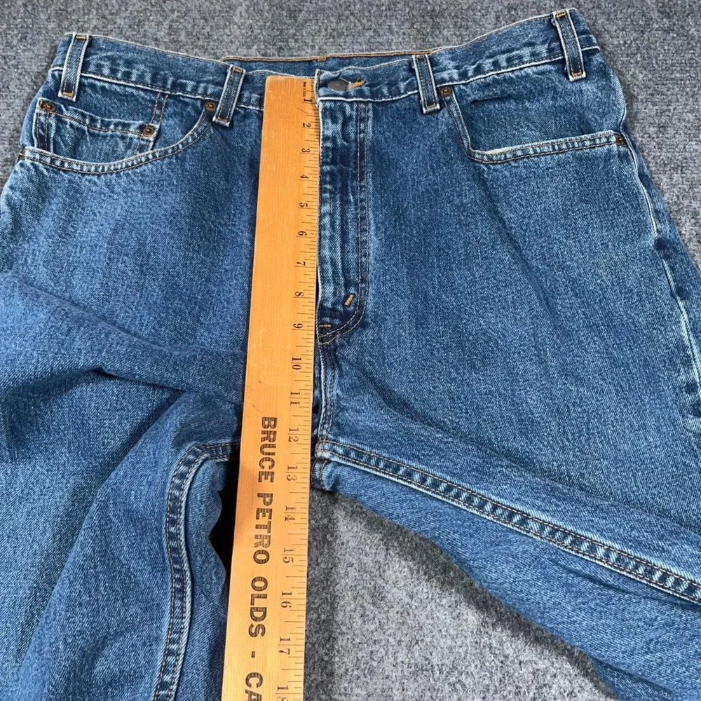 VTG Y2K‎ Levis 505 Mens 38x32 Regular Fit Straight Blue Denim Jeans Made in USA